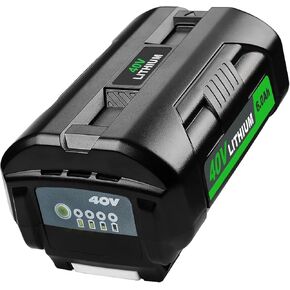 OP4026 40V 6.0Ah Battery Replacement for Ryobi 40V Battery 6Ah OP4040 OP4060 OP40601 OP4015 OP40261 OP40401 OP4050A OP4030 OP4050 OP40201 OP4026 OP40501 OP4026A 40V Lithium Battery 6Ah