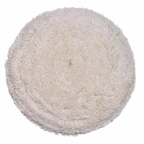 Genuine Wool Polishing Waxing Pads Buffing Pads for Car Polisher Boat Polisher 7' Single Sided / 7 Double Sided (Single Sided)