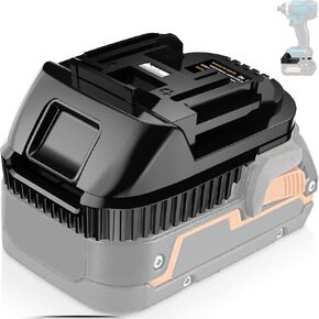 محول لبطارية ليثيوم أيون RIDGID AEG 18 فولت يتحول إلى بطارية ماكيتا 18 فولت، يستخدم لبطارية ماكيتا 18 فولت أدوات الطاقة اللاسلكية (محول فقط)