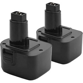 Exmate 2 Pack Upgraded 3.5Ah 12V Ni-MH Battery Compatible with DEWALT XRP DW9071 DW9072 DE9037 DE9071 DE9072 DE9074 DE9075 DE9501 152250-27 397745-01 Cordless Power Tool Batteries