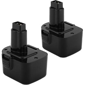 بطارية بديلة Shentec 2-Pack 3500mAh 12V متوافقة مع Dewalt DW9071 DW9072 DC9071 DE9037 DE9071 DE9072 DE9074 DE9075 152250-27 397745-01، بطارية Ni-MH in Kuwait
