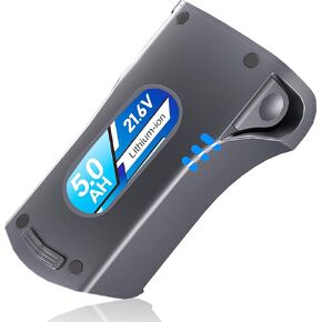 XSBT620 21.6V 5.0Ah Battery Replacement for Shark Vacuum Battery, Compatible with Shark 21.6V Batteries IZ162H IZ163H IZ362H IZ363H Shark Cordless Vacuum Cleaners