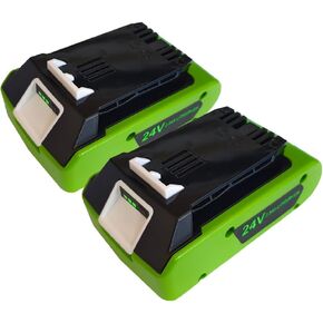 2 Packs 24V 3.5Ah Battery Replacement for Greenworks 24V Battery 29842 29852 BAG708 BAG711 Compatible with Greenworks 24V Cordless Tools 20352 22232 2508302