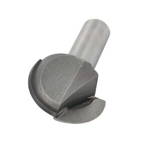 uxcell 1/2"x1-1/2" 2 Flutes Round Nose Router Bit Cutting Tool Silver Tone