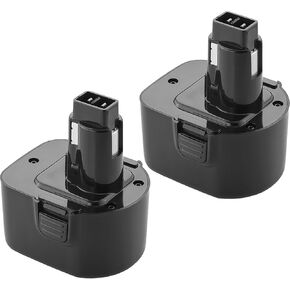 2Pack 3.6Ah NiMH Battery Replacement for Dewalt 12V Battery Compatible with Dewalt 12 Volt Battery DE9037 DW9071 DW9072 DC9071 DE9071 DE9072 DE9074 DE9075 Cordless Power Tool Batteries