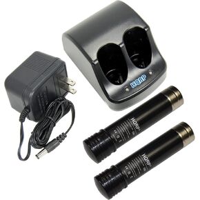 HQRP Battery Charger and Two Batteries compatible with Black & Decker 3.6V Versapak VP100 VP110 22-4040 22-4035 VP130 VP100C VP105C VP110C 152370-03 Power Tools
