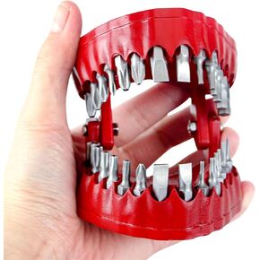 Denture Drill Bit Set with 28 Pieces | Hex Bit Organizer for 0.3 Inch/75 mm Screwdriver Bits and Drive Bit Adapter -(Red) in Kuwait