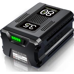 TenHutt 【ترقية】 بطارية بديلة 80 فولت 3.5 أمبير في الساعة لبطارية Greenworks PRO 80 فولت GBA80200 GBA80300 GBA80400 بطارية ليثيوم أيون ذات سعة عالية in Kuwait