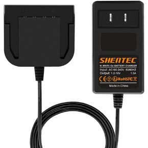 Shentec 1.2-18V Ni-Cd/Ni-NH Multivolt Battery Charger Compatible with 12V 14.4V Ridgid 130252003 130252002 130254003 130254002 130254008 RB3015 B1214G (Not for Li-ion Battery)