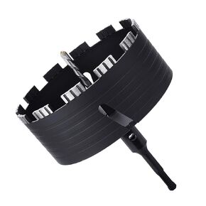 5 inch / 125mm Dry Diamond Core Drill Bit with SDS Plus Adapter, Concrete Core Drill Bit for Dry/Wet Drilling Granite Marble Masonry Concrete Brick Stone and Block (125mm (≈ 5 inch)