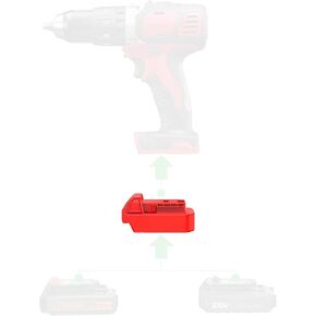 Adapter Upgrade for Milwaukee M18 Type Tools - Compatible with Porter Cable 20V MAX (Not Older 18V) and Black & Decker 20V MAX (Not Older 18V) Batteries - Includes 1 Adapter