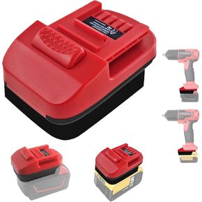 Battery Adapter for Dewalt/for Milwaukee to for Snap On, Battery Converter for Dewalt 20V/for Milwaukee 18V Li-ion Battery to Work for Snap On 18V CTB7185 CTB8185 CTB8187 Li-ion Power Tool