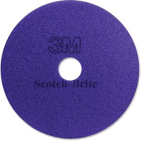 3M 23894 Diamond Floor Pads, 20" Diameter, Purple, 5/Carton