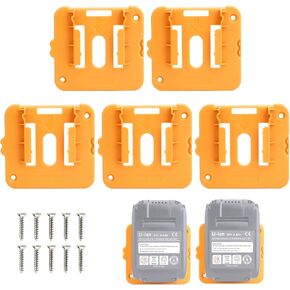 5 Packs Battery Mount Holder for Dewalt 20V 60V Battery Dock Holder Fit for DCB200 DCB203 DCB205 DCB206 Batteries