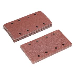 uxcell 1/3 Sanding Sheet 60 Grits 80 Grits 8 Hole Hook and Loop Sander Pads Wet Dry Aluminum Oxide Sandpapers 30pcs