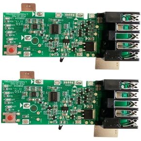 18V 10-Cells 21700 PCB Battery Charging Protection Circuit Board for Milwaukee M18 6.0 Ah, 8.0 Ah Battery packs (Pack of 2)