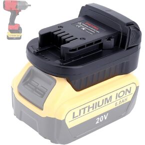 محول بطارية لبطارية دي والت إلى ميلووكي، محول DW18ML تحويل لبطارية ليثيوم ديوالت 20 فولت إلى بطارية ميلووكي 18 فولت M18 لاستخدام بطارية ميلووكي M18 أداة الطاقة اللاسلكية in Kuwait