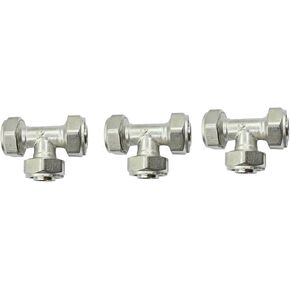 (3 PACK) 3/4" For RapidAir MaxLINE Kit M7500 Compressed Air Piping Tee M8011 Fitting Max Line Rapid Air