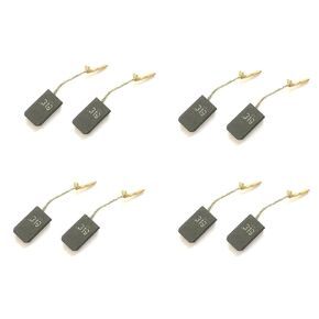 Pack of 8 316055190 W9-100 Carbon Brushes W9-125 Carbon Brush Set W9-100/125 5*10*15mm Parts Durable for METABO Assembly Accessories, Black