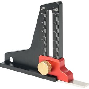 Woodworking Height Gauge Depth Measurement Tools Sawing Table Accessories Measuring Tools Aluminum for Saw Table and Ruler Trimming Machine (1 PC)