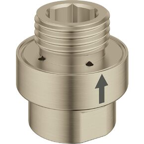 GROHE 7911000 قواطع مكنسة كهربائية مضمنة للدش 1/2 بوصة، كروم ستارلايت