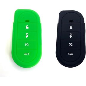 Green and black 7656V 7856V Remote Control V2 Soft Silicone Protective Cover Silicon Case Durable for Viper Dirt-Resistant New Protect The Machine