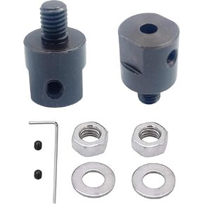 2 Set Motor Shaft Coupling,M6 5mm Axle Motor Shaft Coupler Sleeve Saw Blade Coupling Saw Chuck Adapter