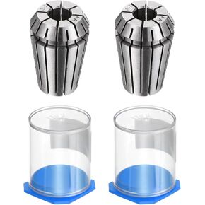 uxcell 2 Pcs ER20 8mm Spring Collet Chuck High Precision 0.008mm for CNC Engraving Machine Lathe Milling Tool