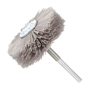 Abrasive Nylon Wheel Brush, 240 Grits 1/4" Shank, Nylon Wheels - (Applications: for Polishing Sanding)