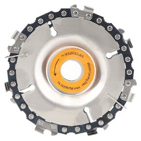 Wood Carving Chain Disc, 4 Inch Angle Grinder Chain Saw Disc Woodcarving Saw Blade for Carving, Pruning and Cutting