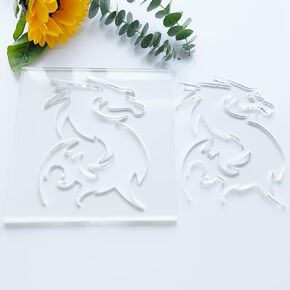 قالب توجيه التنين، قالب ترصيع جهاز التوجيه، رقصة التوجيه، قالب النجارة 7.5 بوصة × 7.5 بوصة in Kuwait