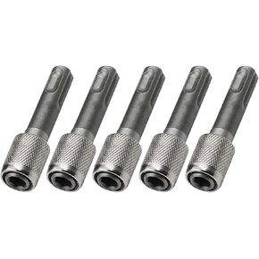 5Pcs SDS-Plus Drill Chuck Adapter, 6.35mm 1/4 Inch Hex Quick Release Socket Screwdriver Bit Holder Converter for Electric Hammer Impact Drill