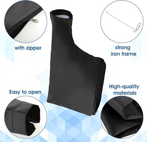 4 عبوات من أكياس غبار منشار ميتري، حقيبة تجميع غبار منشار الطاولة السوداء مع سحاب وحامل سلكي قابل للتعديل وإكسسوارات منشار طاولة وحقائب تجميع الغبار لمنشار ميتري للأعمال الخشبية 255 موديل in Kuwait