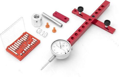 A-LINE-IT DELUXE Machinery/Tool Alignment System w/ 22 Interchangeable Tips, 11 inch Long Anodized Aluminum Bar, Dial Indicator, Precision Steel Pin and Arbor Run-Out Kit in Kuwait