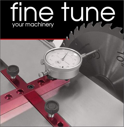 A-LINE-IT DELUXE Machinery/Tool Alignment System w/ 22 Interchangeable Tips, 11 inch Long Anodized Aluminum Bar, Dial Indicator, Precision Steel Pin and Arbor Run-Out Kit in Kuwait