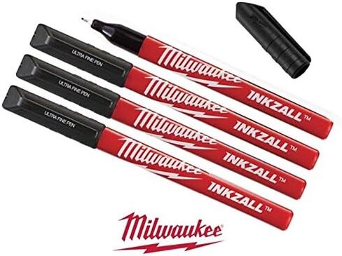 Milwaukee PEN FINE POINT ULTRA BLACK 4PK 48-22-3164 in Saudi Arabia