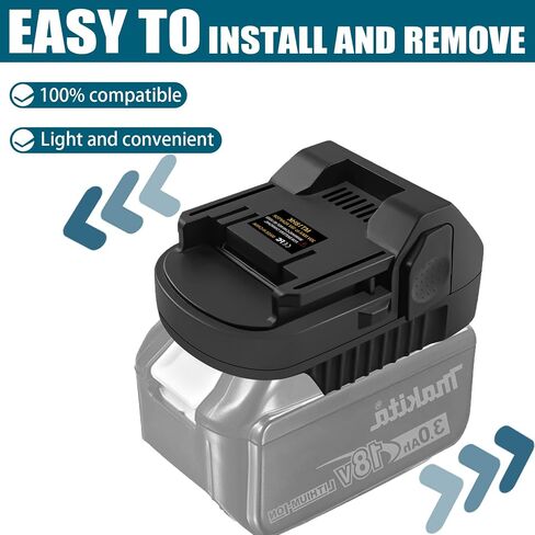 Adapter for Makita 18V Lithium Battery Converter for Metabo18V&Hitachi 18V Battery, to Metabo HPT 18V Battery Convert to for Hitachi 18V Lithium Cordless Tool and Metabo18V (Not 36V) Slide Style Tools in Saudi Arabia