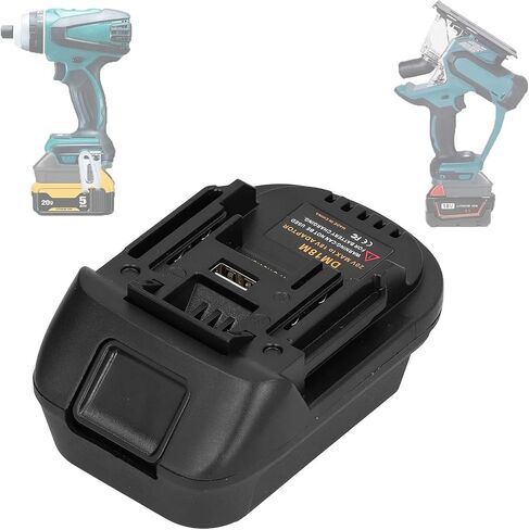 Adapter for Makita 18V Lithium Battery Converter for Metabo18V&Hitachi 18V Battery, to Metabo HPT 18V Battery Convert to for Hitachi 18V Lithium Cordless Tool and Metabo18V (Not 36V) Slide Style Tools in Saudi Arabia