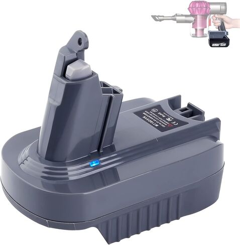 محول بطارية Lasica V6 متوافق مع بطارية ليثيوم ماكيتا 18 فولت LXT لسلسلة دايسون V6 مكانس SV03 SV04 SV09 DC62 DC59 بطارية رأس المحرك المطلقة الحيوانية in Kuwait