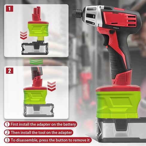 من أجل Ryobi 18 فولت إلى محول بطارية Milwaukee 12 فولت، تحويل لاستخدام بطارية Ryobi 18 فولت لأدوات بطارية Milwaukee M12 in Kuwait