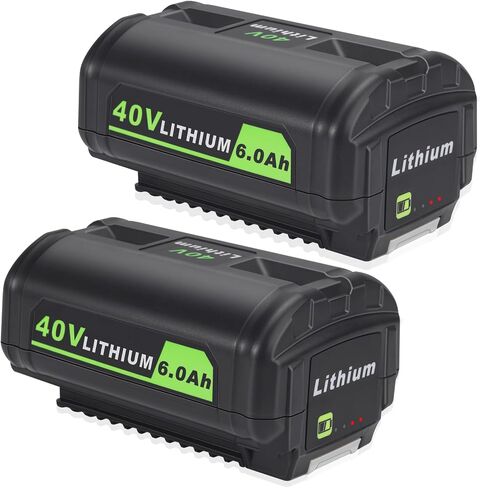2 حزمة استبدال بطارية ليثيوم OP4060 6.0Ah 40V لبطارية Ryobi 40V، متوافقة مع أدوات الطاقة Ryobi 40V OP4040 OP4026 OP4030 OP4050 OP4060A in Kuwait