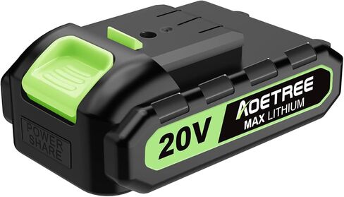 20V 2.0 Ah Battery Only for AT-9028 Cordless Leaf Blower - Rechargeable Replacement Battery Only (Charger Not Included) in Kuwait