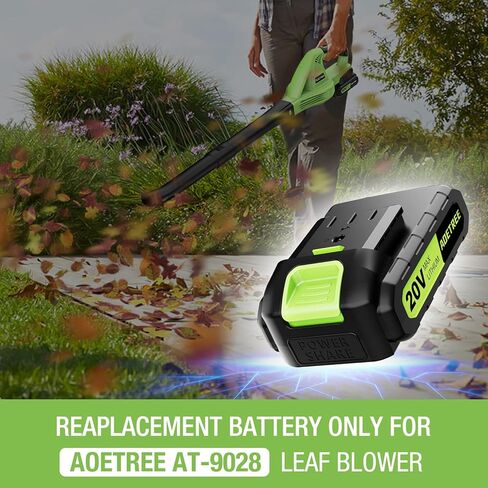 20V 2.0 Ah Battery Only for AT-9028 Cordless Leaf Blower - Rechargeable Replacement Battery Only (Charger Not Included) in Kuwait