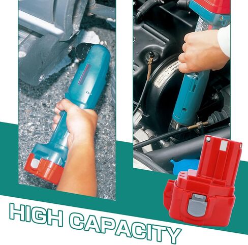 2Pack 12V 3600mAh Replacement Battery Compatible with Makita 12V Battery NI-MH 1220 1200 1201 1222 1233 1234 1235 1233S 1233SA 1233SB PA12 193157-5 192681-5 for Makita 12 Volt Cordless Power Tools in Kuwait