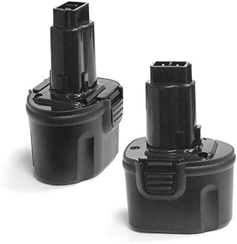 ExpertPower 2 Pack 7.2v 2000mAh NiCd Battery for Dewalt DW9057 DE9057 DE9085 DW920K DW920K-2 DW920K2 DW925K DW925K-2 DW925K2 DW968K in Kuwait