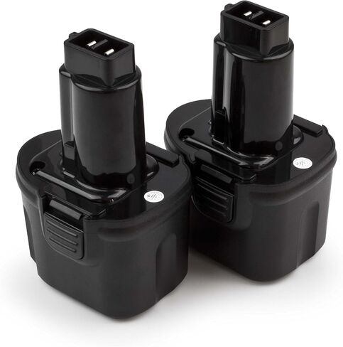 ExpertPower 2 Pack 7.2v 2000mAh NiCd Battery for Dewalt DW9057 DE9057 DE9085 DW920K DW920K-2 DW920K2 DW925K DW925K-2 DW925K2 DW968K in Kuwait
