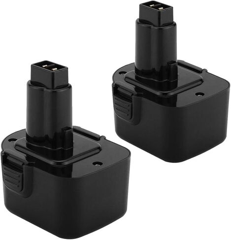 بطارية بديلة Shentec 2-Pack 3500mAh 12V متوافقة مع Dewalt DW9071 DW9072 DC9071 DE9037 DE9071 DE9072 DE9074 DE9075 152250-27 397745-01، بطارية Ni-MH in Kuwait
