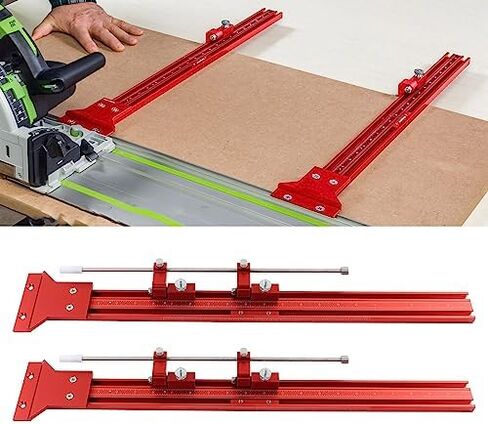 Parallel Guide Rail System Circular Saw Track Set Woodworking 90 Degree Guide Rail Joining Set T-Track Miter Track Guide Auxiliary Tool for Electric Circular Saw in Saudi Arabia