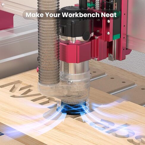 2-in-1 65mm & 52mm CNC Dust Shoe, Compatible with Most 65mm/52mm Spindle Motor Router, Hose Adapter 38mm (1.5″) in Kuwait