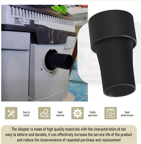 VAC004 2-1/2 بوصة خرطوم إلى 35 ملم محول منفذ خرطوم الغبار لـ BOSCH 4000 ، 4212 ، 4410 ، RA1180 ، RA1182 ، RA1200 ، RA1171 ، RA1181 SAW ، طرازات خرطوم VAC005 ، VAG006 ، VAG007 ، VAC02 ، BB1209 in Kuwait